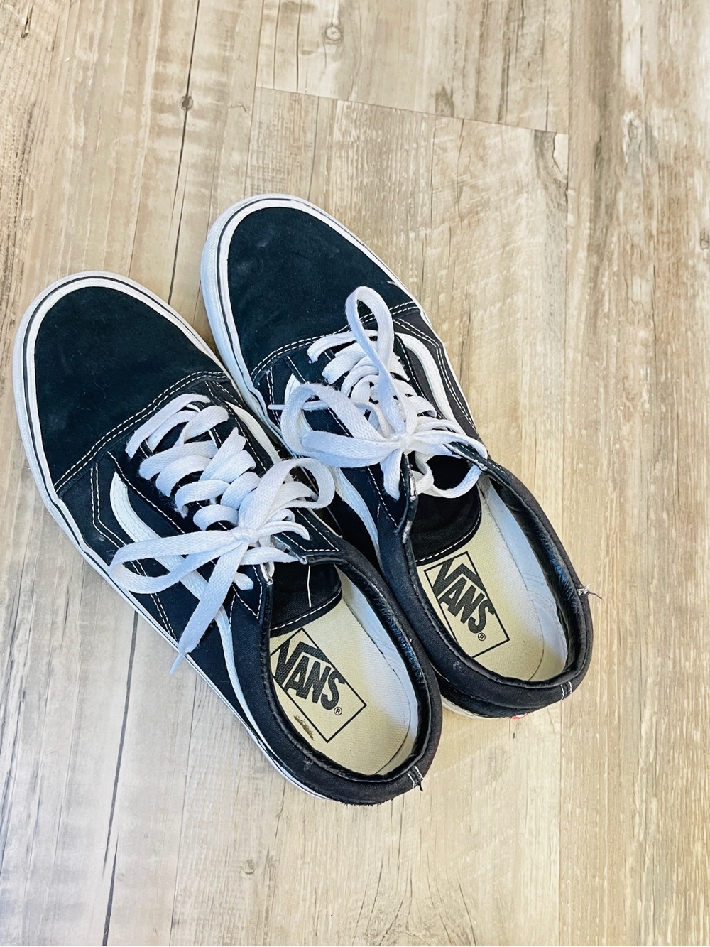 Vans Old Skool Low-Top Sneakers in Black and White